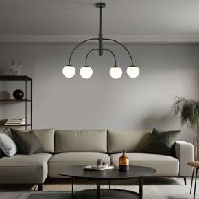 Люстра на штанге Eurosvet Cenacolo 30179/4 черный в Еманжелинске - emanzhelinsk.ok-mebel.com | фото 2