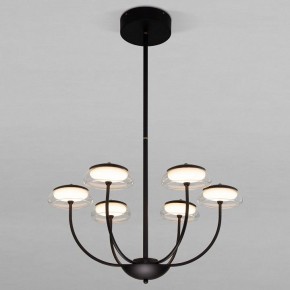Люстра на штанге Eurosvet Fungo 50388 LED черный в Еманжелинске - emanzhelinsk.ok-mebel.com | фото