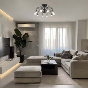 Люстра на штанге Eurosvet Ragno 90035/10 LED черный в Еманжелинске - emanzhelinsk.ok-mebel.com | фото 5