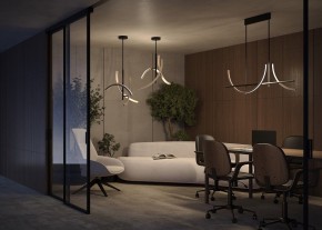 Люстра на штанге Maytoni Wabi MOD428PL-L27BK в Еманжелинске - emanzhelinsk.ok-mebel.com | фото 6