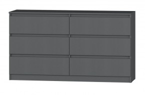 МС "Хилтон" Комод №5 1400 (6 ящ.) графит в Еманжелинске - emanzhelinsk.ok-mebel.com | фото 2