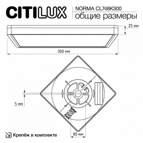 Накладной светильник Citilux Norma CL748K300 в Еманжелинске - emanzhelinsk.ok-mebel.com | фото 7