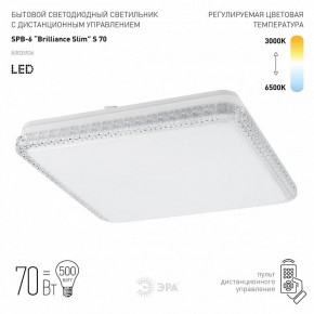 Накладной светильник Эра Классик SPB-6 Brilliance Slim S 70 в Еманжелинске - emanzhelinsk.ok-mebel.com | фото 2