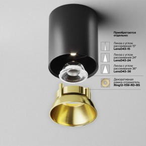 Накладной светильник Maytoni Alfa LED C064CL-12W4K-RD-B в Еманжелинске - emanzhelinsk.ok-mebel.com | фото 3