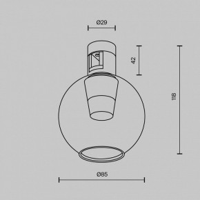 Накладной светильник Maytoni Bubble TR148-1-3W4K-BS в Еманжелинске - emanzhelinsk.ok-mebel.com | фото 5