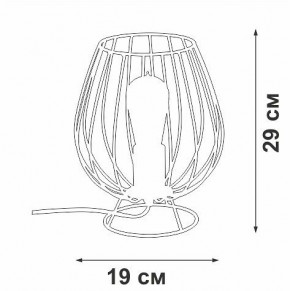 Настольная лампа декоративная Vitaluce V4296 V4296-0/1L в Еманжелинске - emanzhelinsk.ok-mebel.com | фото 3