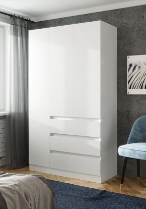 ПАРУС Шкаф 3-х ств. 1200 (белый) в Еманжелинске - emanzhelinsk.ok-mebel.com | фото