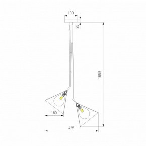Подвесная люстра Eurosvet Enigma 70161/3 черный в Еманжелинске - emanzhelinsk.ok-mebel.com | фото 4