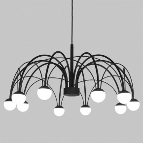 Подвесная люстра Eurosvet Ragno 90034/10 LED черный в Еманжелинске - emanzhelinsk.ok-mebel.com | фото