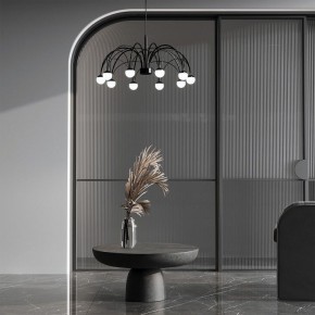 Подвесная люстра Eurosvet Ragno 90034/10 LED черный в Еманжелинске - emanzhelinsk.ok-mebel.com | фото 4