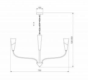 Подвесная люстра Eurosvet Rhyton 60167/6 никель в Еманжелинске - emanzhelinsk.ok-mebel.com | фото 5