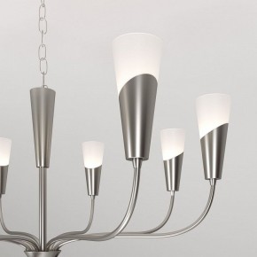Подвесная люстра Eurosvet Rhyton 60167/8 никель в Еманжелинске - emanzhelinsk.ok-mebel.com | фото 7