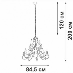 Подвесная люстра Vitaluce V1859 V1859-1/16 в Еманжелинске - emanzhelinsk.ok-mebel.com | фото 4