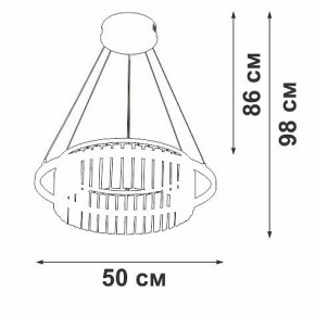 Подвесная люстра Vitaluce V54010 V54010-0/1S в Еманжелинске - emanzhelinsk.ok-mebel.com | фото 6