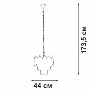Подвесная люстра Vitaluce V58120 V58120-8/5 в Еманжелинске - emanzhelinsk.ok-mebel.com | фото 3