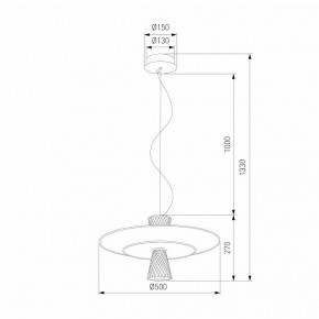 Подвесной светильник Eurosvet Titania 40029/1 LED белый в Еманжелинске - emanzhelinsk.ok-mebel.com | фото 4