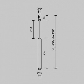 Подвесной светильник Maytoni Focus Led TR155-1-5W3K-B в Еманжелинске - emanzhelinsk.ok-mebel.com | фото 5