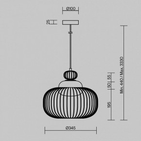 Подвесной светильник Maytoni Levitation MOD376PL-01G в Еманжелинске - emanzhelinsk.ok-mebel.com | фото 5