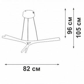 Подвесной светильник Vitaluce V2708 V2708-9/3S в Еманжелинске - emanzhelinsk.ok-mebel.com | фото 3