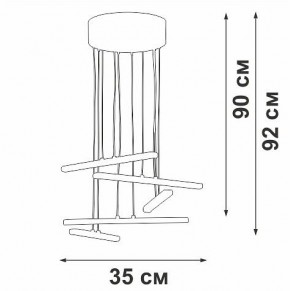 Подвесной светильник Vitaluce V3046 V3046-1/5S в Еманжелинске - emanzhelinsk.ok-mebel.com | фото 5