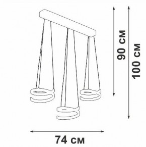 Подвесной светильник Vitaluce V3047 V3047-1/3S в Еманжелинске - emanzhelinsk.ok-mebel.com | фото 4