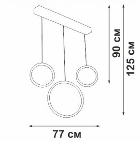 Подвесной светильник Vitaluce V3050 V3050-0/3S в Еманжелинске - emanzhelinsk.ok-mebel.com | фото 5