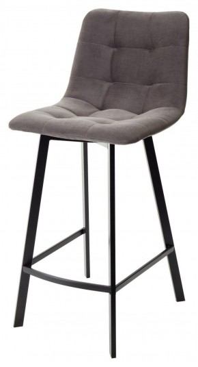 Полубарный стул CHILLI-QB SQUARE графит #14, велюр / черный каркас (H=66cm) М-City в Еманжелинске - emanzhelinsk.ok-mebel.com | фото 1