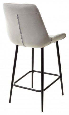 Полубарный стул ХОФМАН, цвет H-09 Светло-серый, велюр / черный каркас H=63cm М-City в Еманжелинске - emanzhelinsk.ok-mebel.com | фото 6