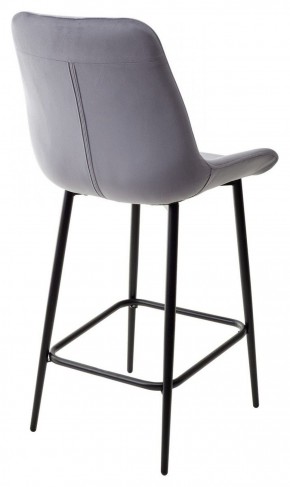 Полубарный стул ХОФМАН, цвет H-14 Серый, велюр / черный каркас H=63cm М-City в Еманжелинске - emanzhelinsk.ok-mebel.com | фото 5