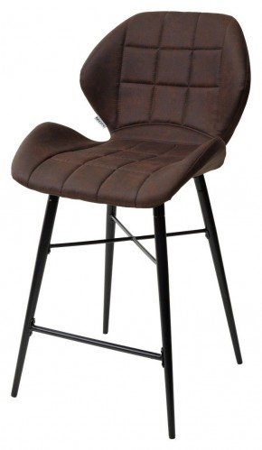 Полубарный стул MARCEL COWBOY-#800 темно-коричневый (H=65cm), ткань микрофибра М-City в Еманжелинске - emanzhelinsk.ok-mebel.com | фото 1