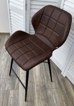 Полубарный стул MARCEL COWBOY-#800 темно-коричневый (H=65cm), ткань микрофибра М-City в Еманжелинске - emanzhelinsk.ok-mebel.com | фото 3
