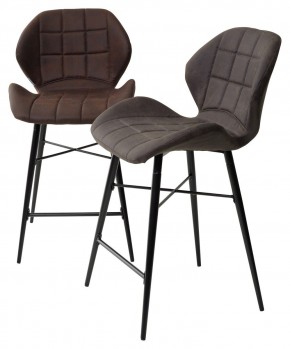 Полубарный стул MARCEL COWBOY-#800 темно-коричневый (H=65cm), ткань микрофибра М-City в Еманжелинске - emanzhelinsk.ok-mebel.com | фото 5