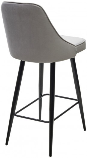 Полубарный стул NEPAL-PB СВЕТЛО- СЕРЫЙ BM-4, велюр/ черный каркас (H=68cm) М-City в Еманжелинске - emanzhelinsk.ok-mebel.com | фото 4