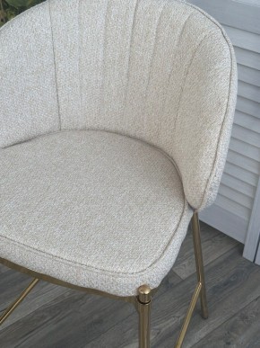 Полубарный стул WENDY TRF-11 светло-бежевый, ткань / золотой каркас (H=65) М-City в Еманжелинске - emanzhelinsk.ok-mebel.com | фото