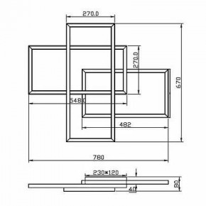 Потолочная люстра Maytoni Line MOD016CL-L80BK в Еманжелинске - emanzhelinsk.ok-mebel.com | фото 2