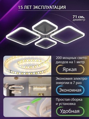 Потолочная люстра Natali Kovaltseva OPTI LED LAMPS 81108/2C в Еманжелинске - emanzhelinsk.ok-mebel.com | фото 5
