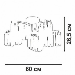 Потолочная люстра Vitaluce V5884 V5884-0/5PL в Еманжелинске - emanzhelinsk.ok-mebel.com | фото 3