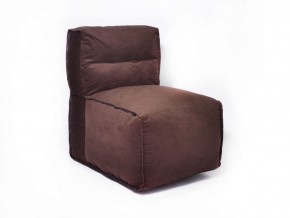 Прямое модульное бескаркасное кресло Комфорт (Шоколад велюр) в Еманжелинске - emanzhelinsk.ok-mebel.com | фото