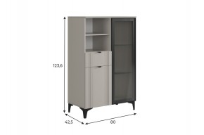 РИЧ Комод 2 со стеклом в Еманжелинске - emanzhelinsk.ok-mebel.com | фото 2