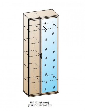 ШК-1033 (Шкаф) в Еманжелинске - emanzhelinsk.ok-mebel.com | фото