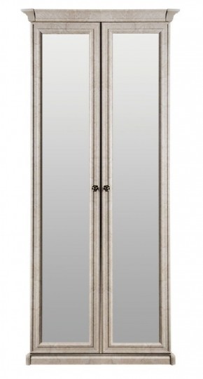 Шкаф 2-х створчатый с зеркалом Афина (крем корень) в Еманжелинске - emanzhelinsk.ok-mebel.com | фото