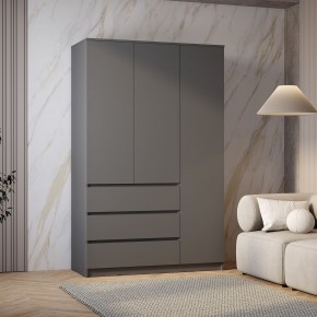 Шкаф 3-х створчатый Симпл ШК-08 (графит) в Еманжелинске - emanzhelinsk.ok-mebel.com | фото 3