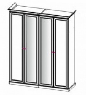 Шкаф 4-х створчатый (2+2) с Зеркалом "Патрисия" (караваджо) в Еманжелинске - emanzhelinsk.ok-mebel.com | фото