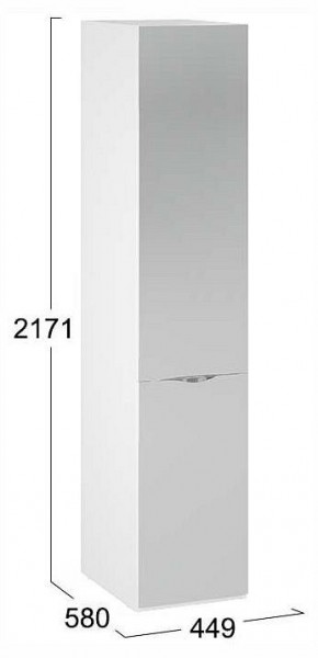 Шкаф для белья Глосс СМ-319.07.002 в Еманжелинске - emanzhelinsk.ok-mebel.com | фото 4