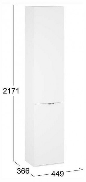 Шкаф для белья Глосс СМ-319.07.011 в Еманжелинске - emanzhelinsk.ok-mebel.com | фото 4