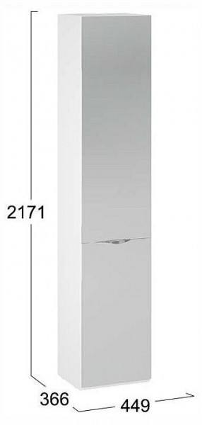 Шкаф для белья Глосс СМ-319.07.012 в Еманжелинске - emanzhelinsk.ok-mebel.com | фото 4