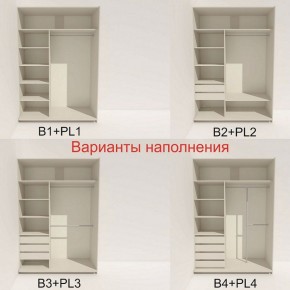 Шкаф-купе 1600 серии SOFT D1+D3+B2+PL1 (2 ящика+1штанга) профиль «Графит» в Еманжелинске - emanzhelinsk.ok-mebel.com | фото 5