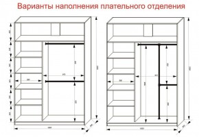 Шкаф-купе 1600 серии SOFT D1+D3+B2+PL1 (2 ящика+1штанга) профиль «Графит» в Еманжелинске - emanzhelinsk.ok-mebel.com | фото 7