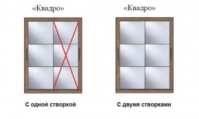 Шкаф-купе №19 Серия 3 Квадро (1500) Ясень Анкор светлый в Еманжелинске - emanzhelinsk.ok-mebel.com | фото 3