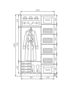 Шкаф-купе ХИТ 22-4-12-11 (420) в Еманжелинске - emanzhelinsk.ok-mebel.com | фото 5